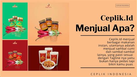 Ceplik Indonesia Sambal Cumi Sambal Tongkol Suwir Sambal Teri