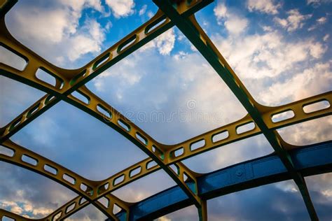 Architectural Details On The Howard Street Bridge In Baltimore