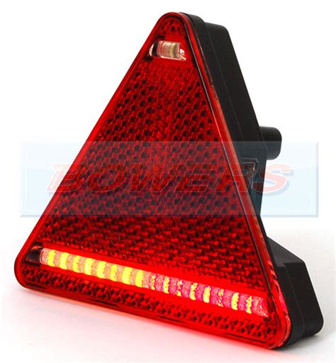 Was W L L H Triangle Led Rear Combination Trailer Light Lamp H Bowers