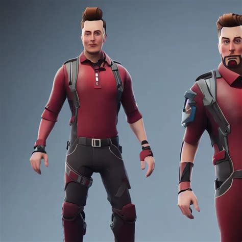 Cgi Film Render A Elon Musk As A Fortnite Character Stable Diffusion