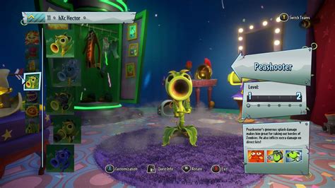 Peashooter Plants Vs Zombies Garden Warfare