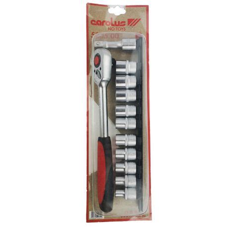 Carolus 1 2 Socket Ratchet And Extension Set 12 Piece Tool Home