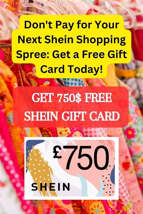 Claim Now Shein Gift Card In 2023 Gift Card Number Gift Card Free