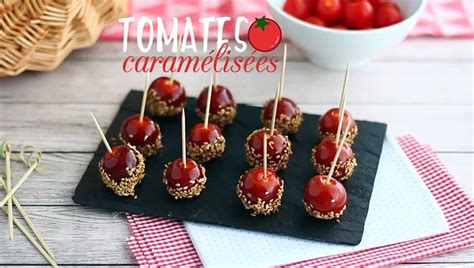 Tomates Cerises Caram Lis Es Aux Graines De S Same Ou Tomates D Amour