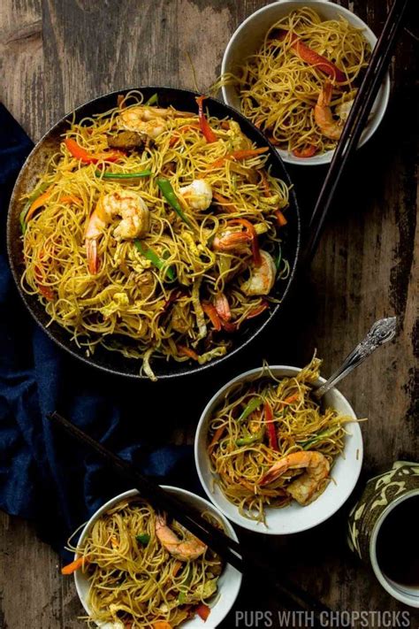 Singapore Noodles Recipe Singapore Noodles Vermicelli Recipes