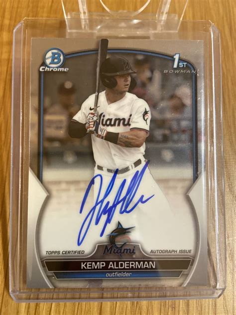 Yahoo Topps Bowman Draft Chrome Kemp Alderman