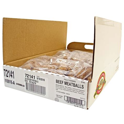 Fully Cooked Beef Meatballs 25 Lb