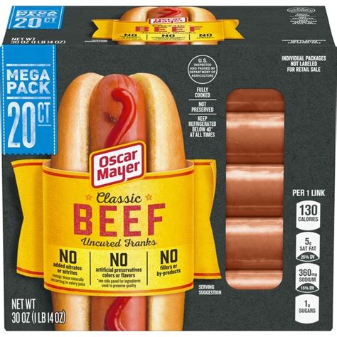 Oscar Mayer Classic Beef Uncured Franks