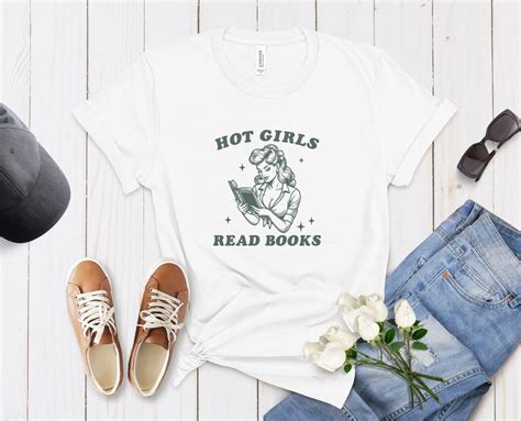 Hot Girls Read Books Shirt Reading Shirt Reading Book Book T Book Lover Funny Book