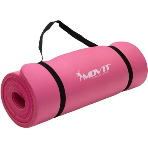 Movit Mata do ćwiczeń jogi masażu różowa 190x60 cm Movit Sport