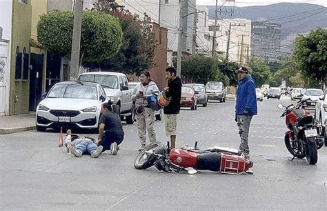 Motociclista Resulta Lesionado En Accidente Vial