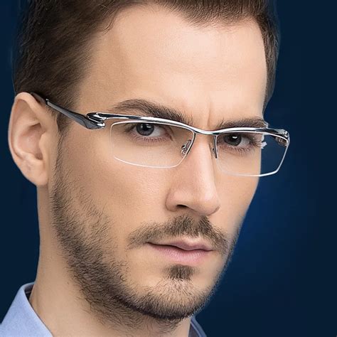 Semi Rimless Glasses For Men