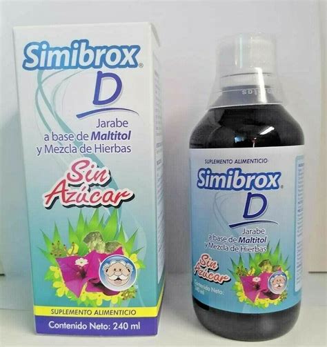 Simibrox D Maltitol Y Mezcla De Hierbas Sin Azucar Para La Tos Jarabe