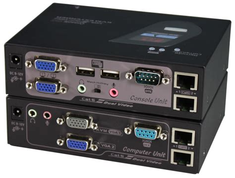 VGA KVM Extender Over CAT X With USB PS 2