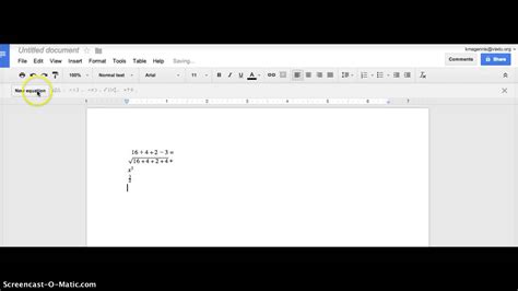 Inserting Equations In Google Docs YouTube