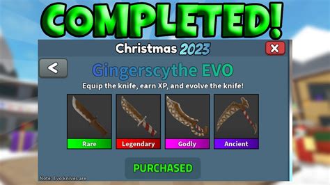 How To Get ALL GingerScythe EVO Items In MM2 YouTube