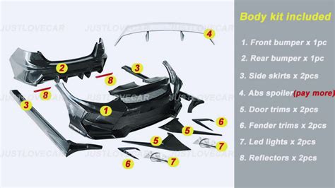 Ex Kit De Carrosserie Pour 2011 2014 2016 2018 Hyundai Elantra Avante