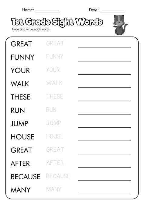 First Grade Handwriting Practice Worksheets Free Pdf At Worksheeto