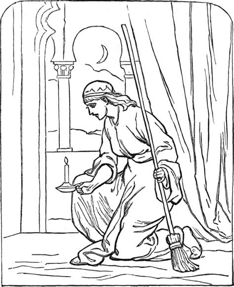 Parable Of The Lost Coin Coloring Page Emiliaildrake