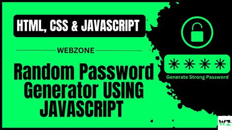 Random Password Generator Javascript Random Password Generator Using