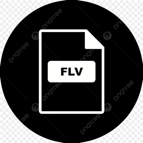 Vector Icono De Flv Png Circle Dise O El Documento Png Y Vector