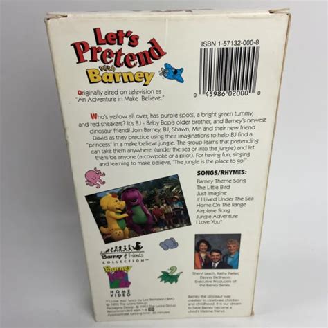 Lets Pretend With Barney Vhs Barney And Friends Collection Vcr Tape