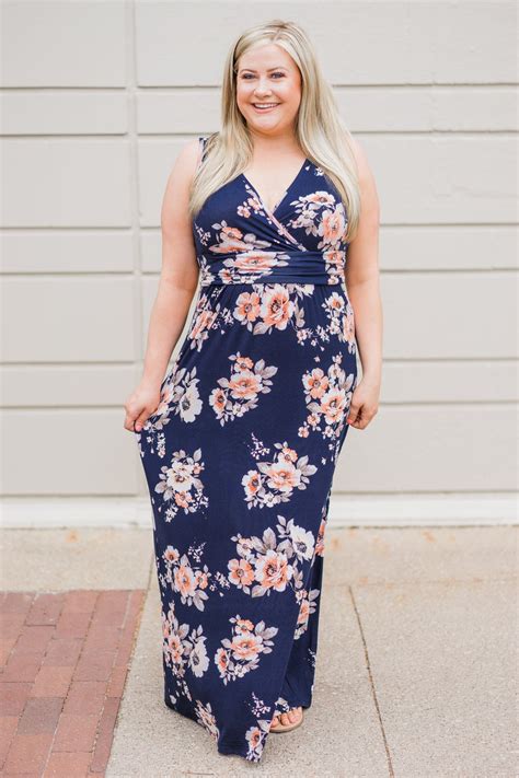 Perfect Love ~ Navy Floral Maxi Dress The Pulse Boutique