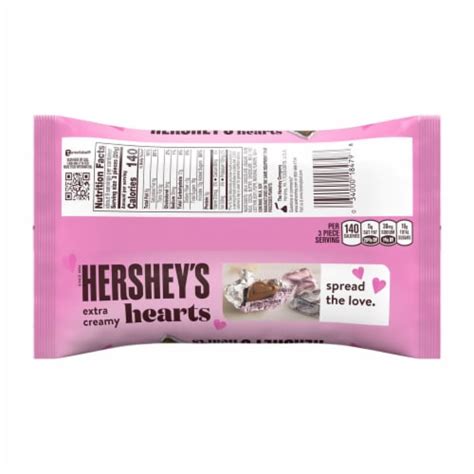 HERSHEY'S Milk Chocolate Hearts Valentine Candy Bag, 1 bag / 9.2 oz ...