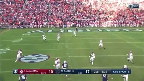 Jaylen Waddle 98 Yd Kickoff Return 5 Alabama Vs 15 Auburn Youtube