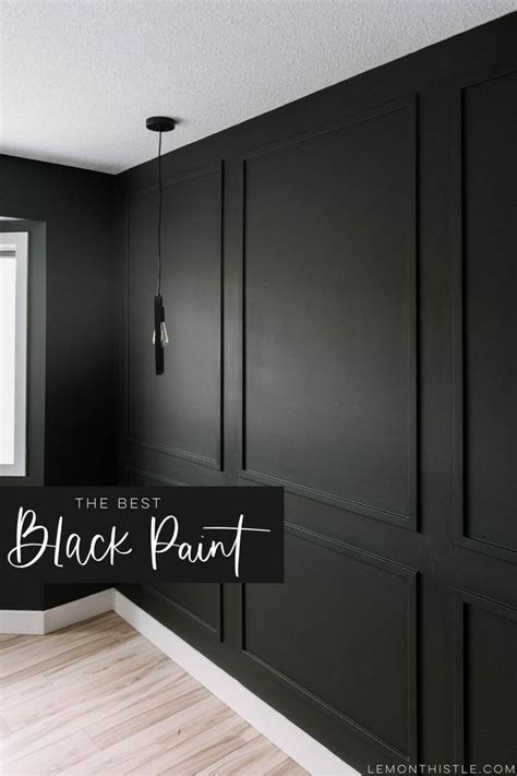 The Best Black Paint For Your Home Projects Black Painted Walls