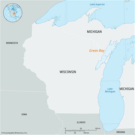 Green Bay Wisconsin Map And Facts Britannica