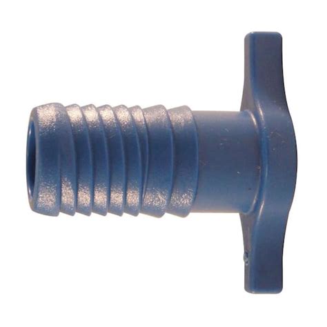 Apollo 34 In Barb Insert Blue Twister Polypropylene Plug Fitting