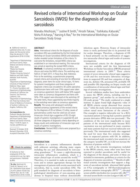 (PDF) Revised criteria of International Workshop on Ocular Sarcoidosis ...