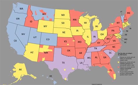 How the states are voting in the 2020 election : r/MapPorn