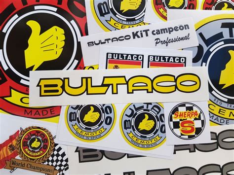 Bultaco Spanish Motorcycle Stickers