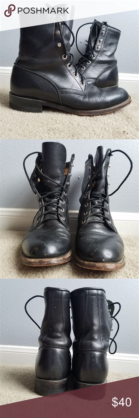 506 Hiram Justin S Black Lace Up Men S Ropers