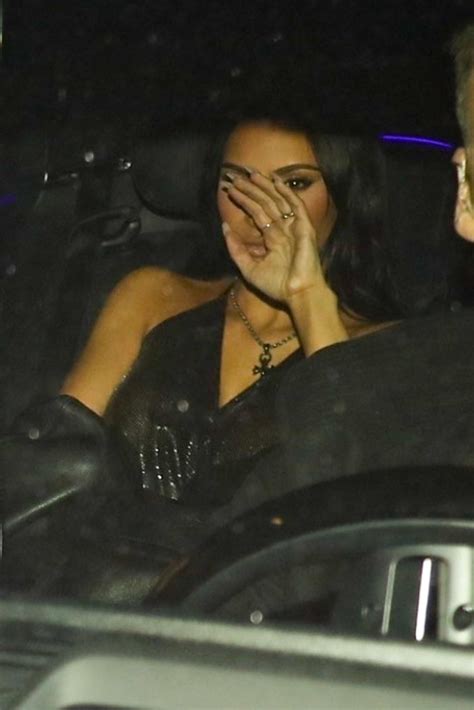 Kim Kardashian Is Seen Arriving At Leonardo Dicaprio 49th Birthday