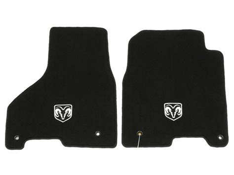 Authentic Mopar Floor Mats Crew Mega Cab Set Of Two Front Black