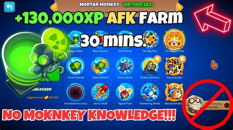 Fast And Easy Xp Farm Mortar Tower Btd Youtube