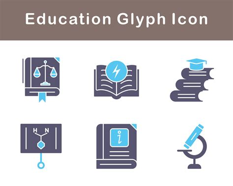 Education Vector Icon Set 21402106 Vector Art at Vecteezy