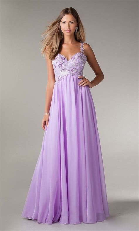 Beautiful Prom Dress Lavender Prom Dress Chiffon Prom Dress Long