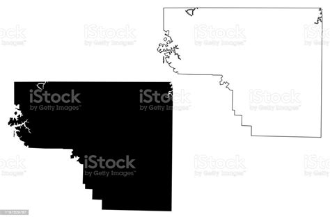 Carroll County Arkansas Map Stock Illustration - Download Image Now ...