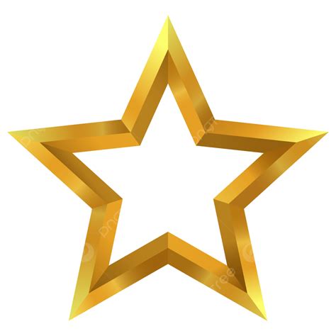 Gold Shine 3d Star Clipart Design Star Clipart Gold Clipart 3d