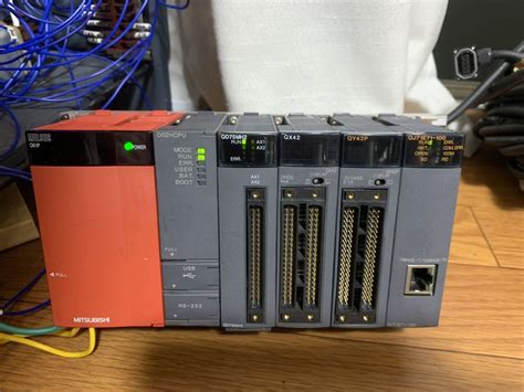 Yahooオークション 中古 三菱 シーケンサ Melsec Q61p Q02hcpu Qd75