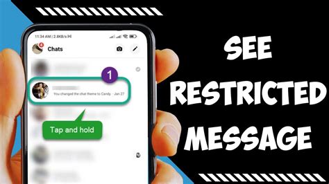 How To See Restricted Messages In Messenger YouTube