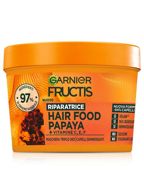 Maschera Fructis Hair Food Papaya Riparatrice Garnier BeautyFool It