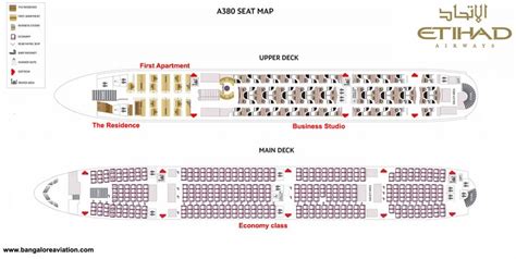 Airbus A380: Etihad Airways Airbus A380-800 Seat Map