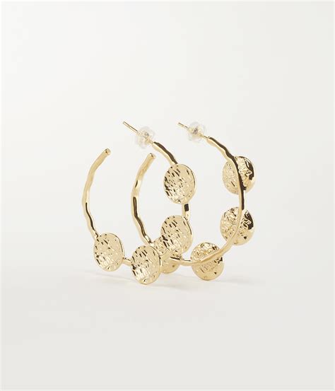 Pompei Earrings Gold Plated Steel Zag Bijoux