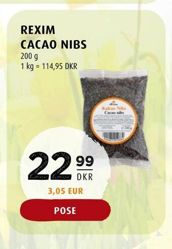 Rexim Cacao Nibs Tilbud Hos Scandinavian Park