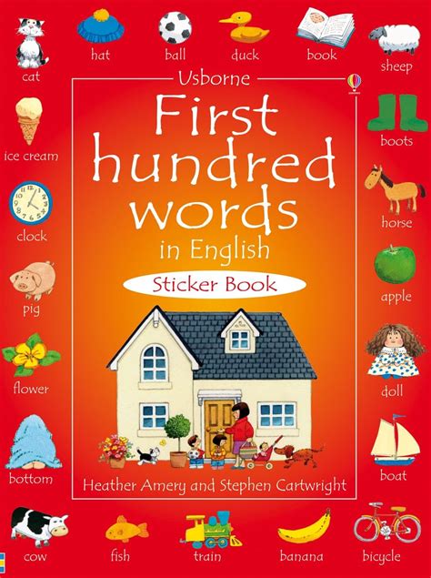 First Hundred Words In English Sticker Book Amery Heather